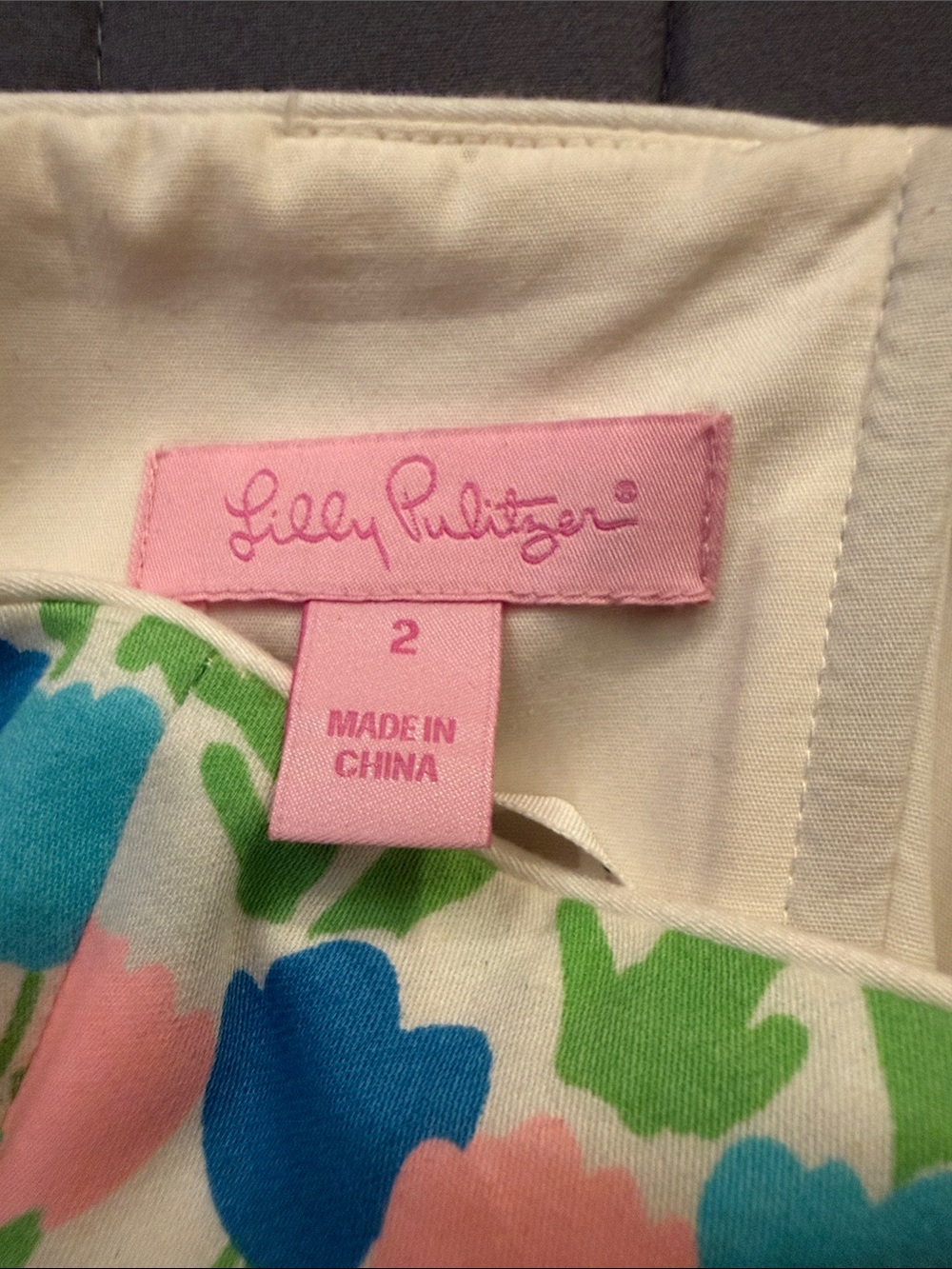 Lilly Pulitzer Strapless Floral Sundress in Pink, Yellow & Blue - Picture 9 of 11